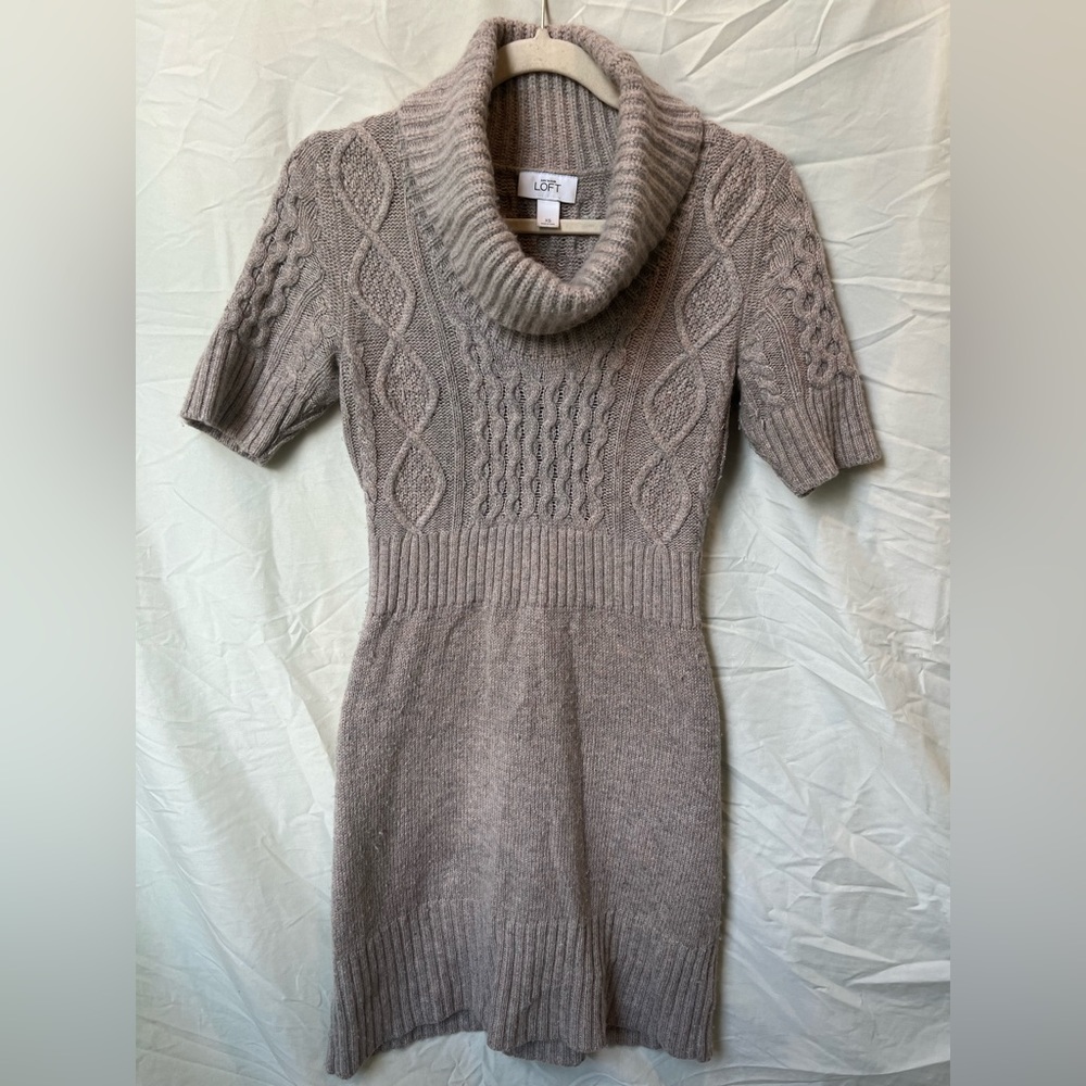 Taupe Knit dress Loft (Ann Taylor dress)